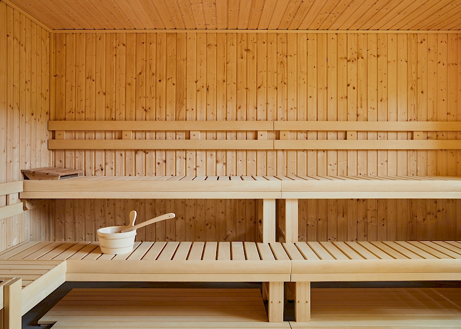 A peaceful sauna