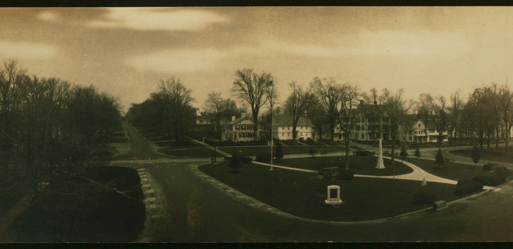 A view of Litchfield's town green