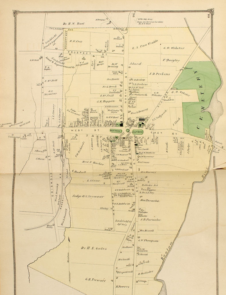 Old map of Litchfield